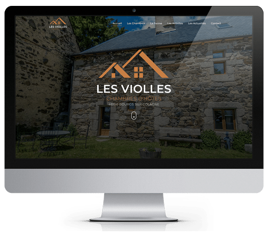 Création Site Internet Chambres Hôtes Les Violles